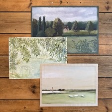 Vintage watercolour paintings for sale  CRANLEIGH