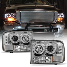 Faróis de projetor halo LED Ford F250 F350 F450 SuperDuty 1999-2004 comprar usado  Enviando para Brazil