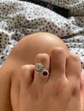 Diamond ruby ring for sale  DERBY