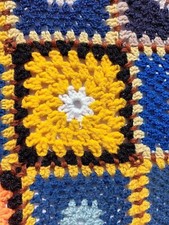 Plaid vintage patchwork d'occasion Plaid vintage patchwork d'occasion  Tonneins