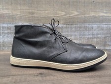 Tênis Chukka de cano alto couro perfurado preto Giorgio Armani US$ 615 8,5 comprar usado  Enviando para Brazil