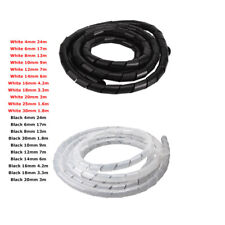 Organizador protetor de fio cabo envoltório espiral manga de enrolamento preto/branco Ф4~Ф30mm comprar usado  Enviando para Brazil