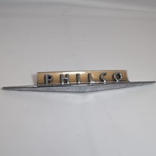 Emblema vintage de guarnição de porta de geladeira PHILCO 10" cromado, usado comprar usado  Enviando para Brazil