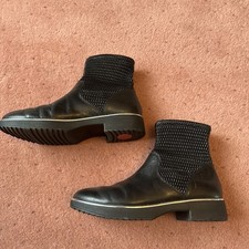 Fitflop black leather for sale  GREENFORD
