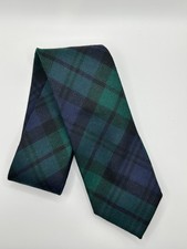 $125 Polo Ralph Lauren relógio preto xadrez tartan gravata de lã feita à mão na Itália, usado comprar usado  Enviando para Brazil
