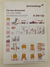 Safety cards germanwings gebraucht kaufen  Wulfsen