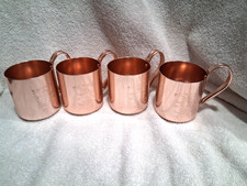 Vintage Anos 70 Anos 80 Smirnoff Vodka Moscou Mule Cups 10 oz Conjunto de 4 Canecas de Cobre, usado comprar usado Vintage Anos 70 Anos 80 Smirnoff Vodka Moscou Mule Cups 10 oz Conjunto de 4 Canecas de Cobre, usado comprar usado  Enviando para Brazil