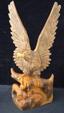 Wooden eagle sculpture for sale  UK