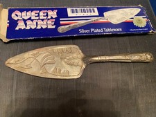 queen anne silver plate pastry server for sale  BIRMINGHAM