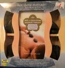 Kit de mensagens de pedra quente com livro incluído pedras de massagem comprar usado  Enviando para Brazil