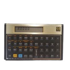 Usado, Calculadora de negócios financeiros vintage Hewlett Packard HP 12C dourada testada *FUNCIONA* comprar usado  Enviando para Brazil