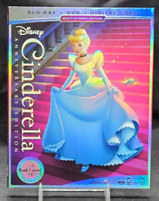 DISNEY - CINDERELLA - BLU-RAY & DVD COMBO - 1950 - ANNIVERSARY EDITION comprar usado  Enviando para Brazil