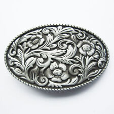 Fivela de cinto de metal padrão flor cowgirl ocidental comprar usado  Enviando para Brazil