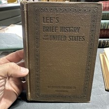 Susan Lee's Brief History of the United States Johnson Pub Textbook Antique 1896 comprar usado  Enviando para Brazil