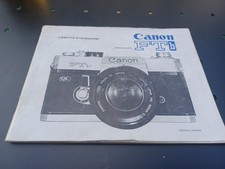 Canon ftb instruzioni usato  Italia