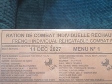 Rations combat halal d'occasion  Lembeye