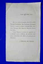 Veroli invito vestizione usato  Italia