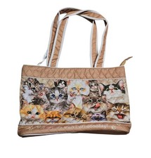 Bolsa tote acolchoada Bradford Exchange gato – bolsa "Gatos com Purr-sonality" comprar usado  Enviando para Brazil