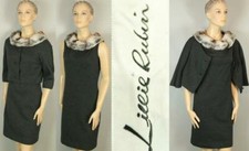 Jaqueta social vintage LILLIE RUBIN alta costura cinza lã malha 2 peças bainha com pele de chinchila comprar usado Jaqueta social vintage LILLIE RUBIN alta costura cinza lã malha 2 peças bainha com pele de chinchila comprar usado  Enviando para Brazil