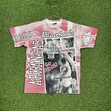 Camisa masculina vintage Arkansas Razorbacks extra grande estampa AOP anos 90 vintage comprar usado  Enviando para Brazil