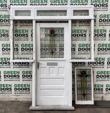 Leaded glass front for sale  LUTON