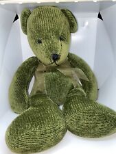 Oso de peluche Pier 1 Imports chenilla verde peluche animal de peluche 15" segunda mano  Embacar hacia Argentina