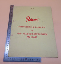 Rekord instructions parts for sale  COLCHESTER
