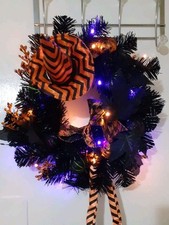Black halloween wreath for sale  LEWES