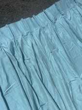 Cortinas personalizadas plissadas azuis bebê vintage da década de 1970 - um conjunto de 4 painéis 60"" comprar usado  Enviando para Brazil
