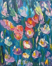 ölbild gemälde blumen gebraucht kaufen  Stuttgart