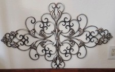 🔥Placa de escultura vintage ornamentada elegante rodopiante de metal grade de parede🔥 comprar usado  Enviando para Brazil