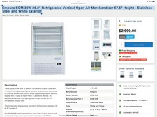 Commercial refrigerator grab for sale  Santa Cruz