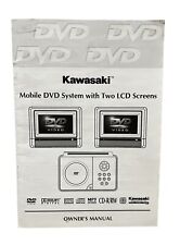 Sistema de DVD móvel Kawasaki PVS-1965 com duas telas LCD de 6,5" - Funciona testado comprar usado  Enviando para Brazil