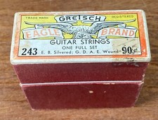 Cordas de guitarra Gretsch marca Eagle 234 aço prateado 6 cordas década de 1930 comprar usado  Enviando para Brazil