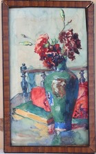 Stillleben blumenvase aquarell gebraucht kaufen  Fehrb.,-Winzeln