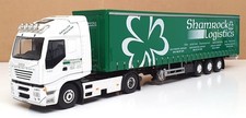 Lion Toys 1/50 Scale SL01G Iveco Truck & Trailer Shamrock Logistics White/Green comprar usado Lion Toys 1/50 Scale SL01G Iveco Truck & Trailer Shamrock Logistics White/Green comprar usado  Enviando para Brazil