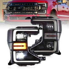 Faróis Full LED para 2020-2022 Ford F250 F350 Super Duty faróis dianteiros pretos L+R, usado comprar usado  Enviando para Brazil
