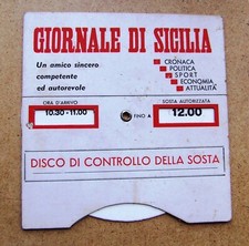 Disco orario pubblicitario usato  Messina