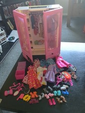 Barbie pink wardrobe for sale  WOLVERHAMPTON