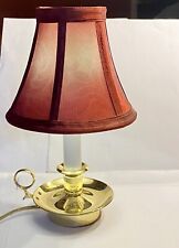 gold burgundy lamp for sale  Western Springs