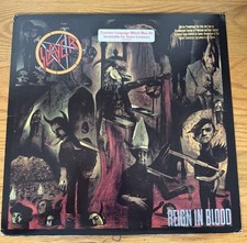 Usado, Slayer Reign In Blood Original Vinyl Record Promo 1986 w/ Warning GHS 24131 comprar usado  Enviando para Brazil
