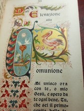 MERAVOGLIOSO Libretto 1898 "Primi Fiori Del Paradiso". DORATO e COLORATO. Votivo comprar usado  Enviando para Brazil
