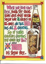 FOLHA PUBLICITÁRIA TAB AND FRESCA QUATRO PÁGINAS MUITO COLORIDA 8 1/4 x 11 polegadas # 2 comprar usado  Enviando para Brazil