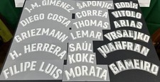 BLOCOS DE NOME TAMANHO JOGADOR BRANCO CASA ATLETICO MADRID OFICIAL 2018 2019 2020 2021 comprar usado  Enviando para Brazil