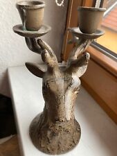Kerzenständer hirschkopf guss gebraucht kaufen  Ingelheim am Rhein