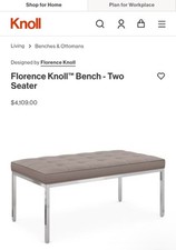 Florence knoll bench for sale  Newark
