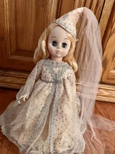 Vestido rosa boneca Madame Alexander vintage 1980 Cinderela/Fada madrinha chapéu 14”vnyl comprar usado  Enviando para Brazil