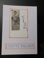Autographe lisette malidor d'occasion  Gouvieux
