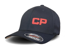 Kanadyjski Pacyfik (CP) Haftowane litery CP Loco do nosa Flexfit L/XL - Czarna czapka na sprzedaż  Wysyłka do Poland