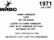 HARRY HARRISON 77 WABC MUSIC RADIO JULY 13, 1971 AIRCHECK comprar usado  Enviando para Brazil